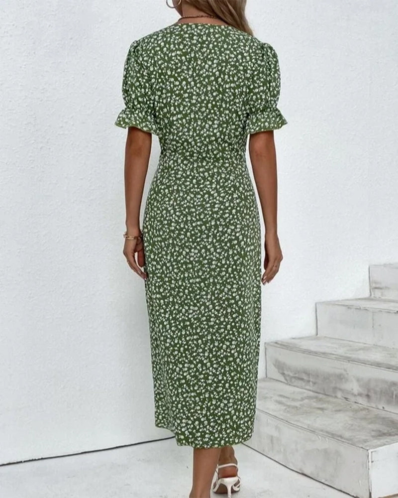 NINA | Klänning med blommönster