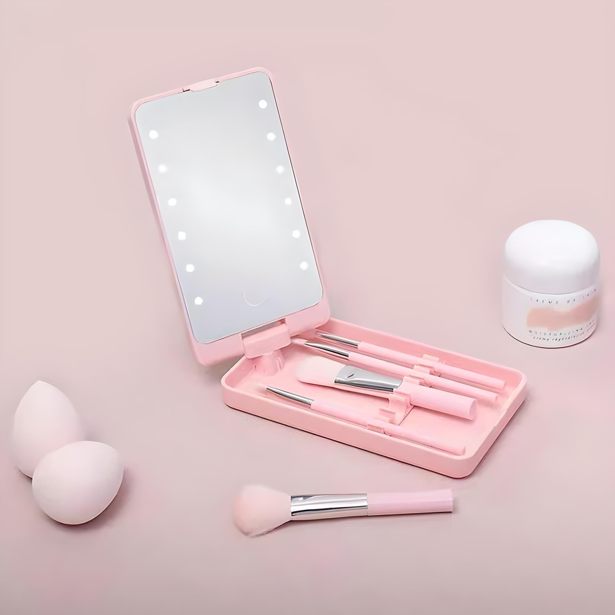 Rosalie | Stilfullt och praktiskt rese-make-up-penselset