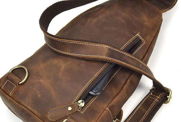Timo | Luxuriöse Leder Abenteuerschultertasche
