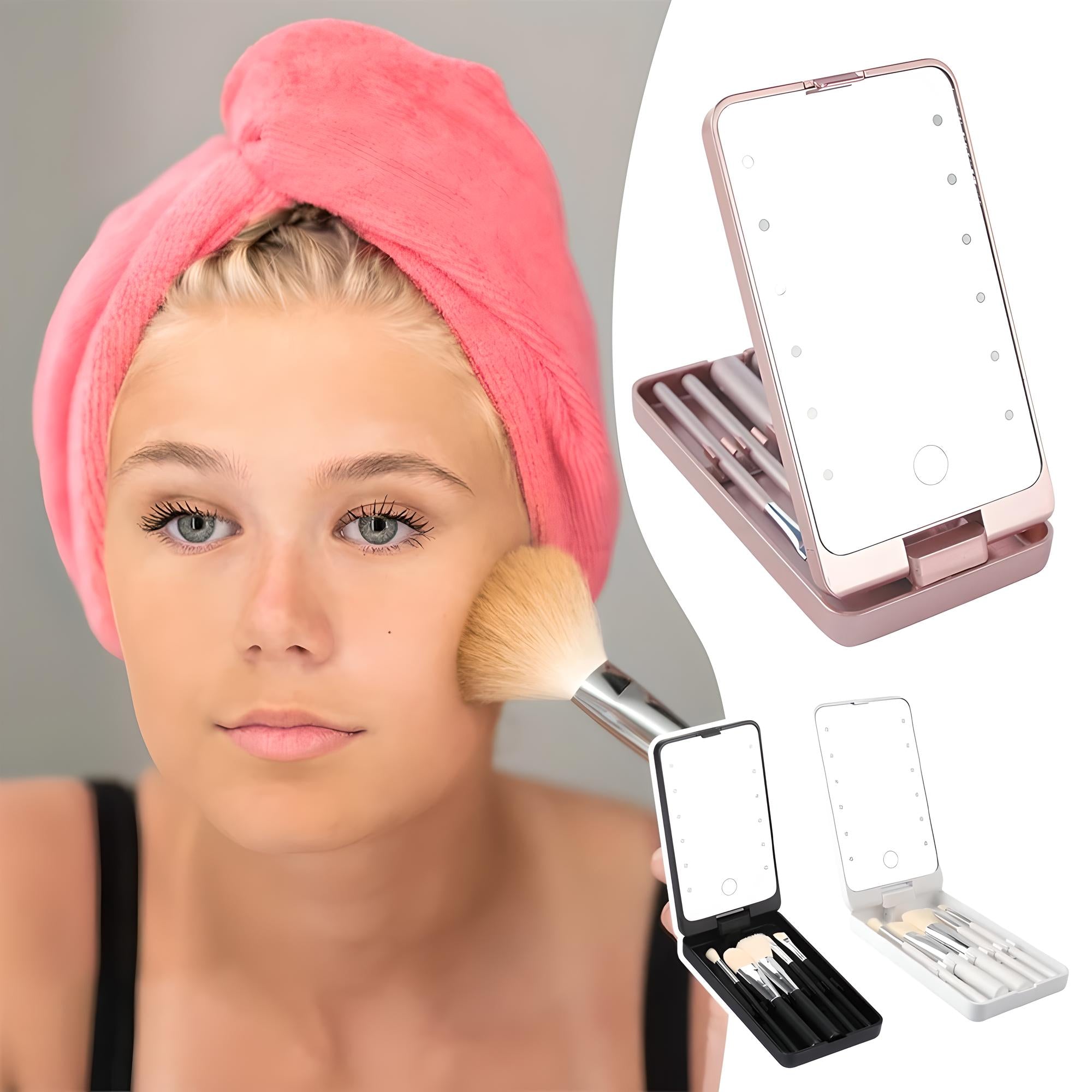 Rosalie | Stilfullt och praktiskt rese-make-up-penselset