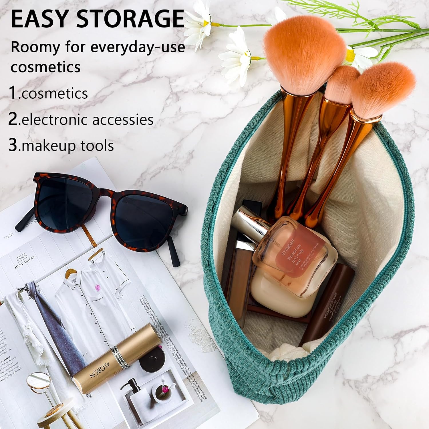 Sienna | Snygg Preppy Cordura Design Kosmetiktv ska