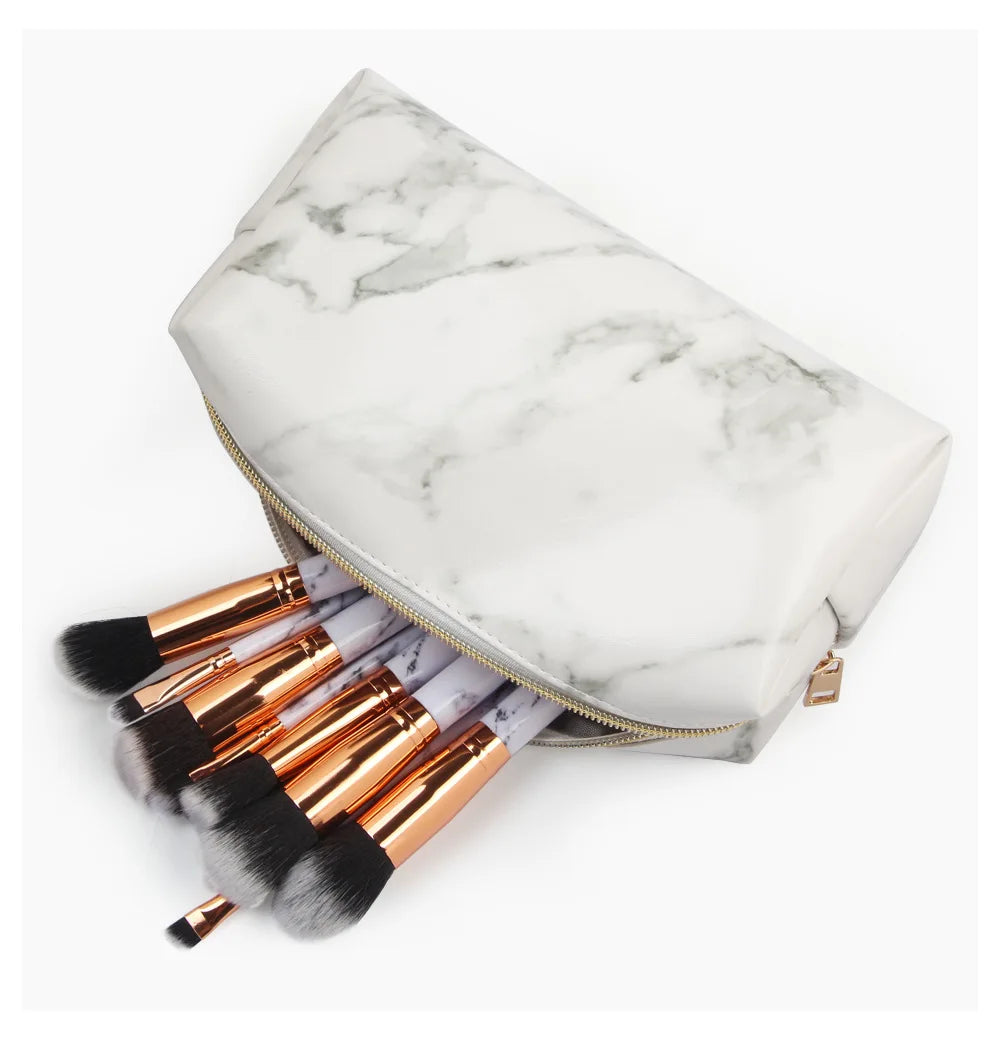 Lilyana | Marmor Elegans 3-i-1 Kosmetik-Make-up Resväskeset