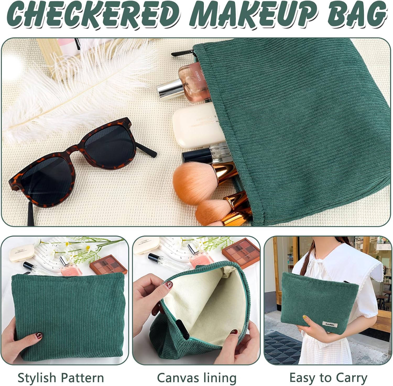 Sienna | Snygg Preppy Cordura Design Kosmetiktv ska