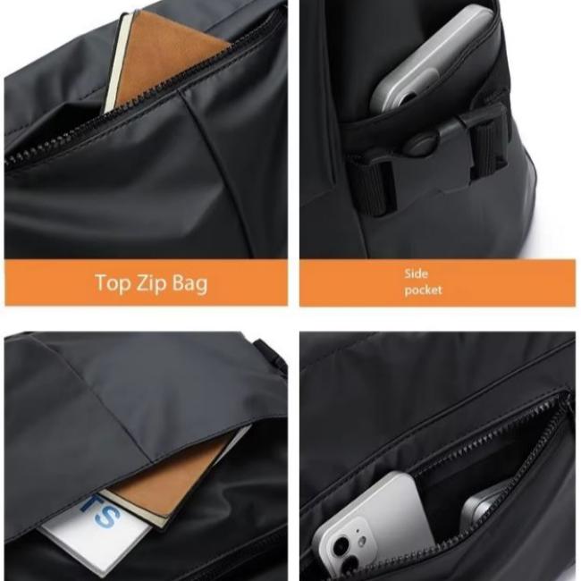 Mason | Vattentålig läder crossbody messenger- och resväska