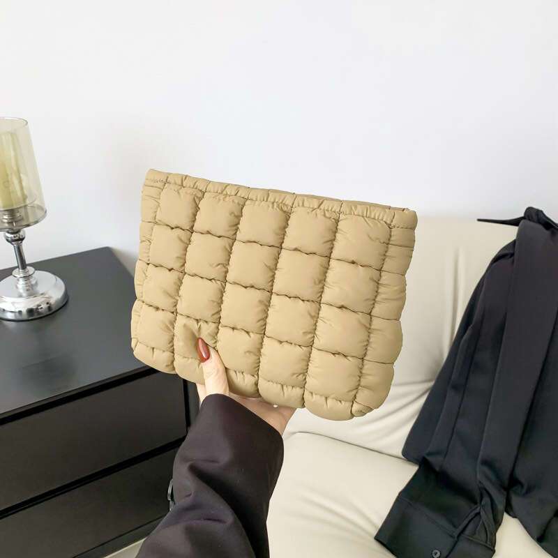 Sophie | Quilted kosmetik-make-up clutch med dragkedja
