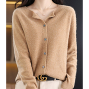 DANIELLE | Dam O-hals Cardigan