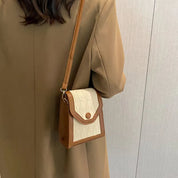 Nina | Mångsidig PU-läder Mini Mode Crossbody Mobiltelefon Handväska