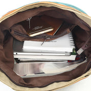 Finn | Canvas randig crossbody messenger-handväska