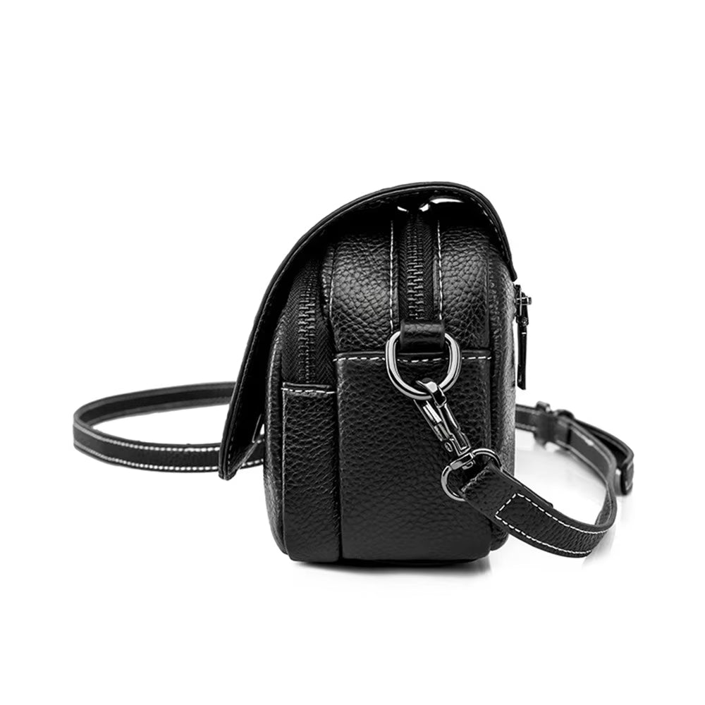Nova | Croco-mönstrad läder crossbody mini slingväska