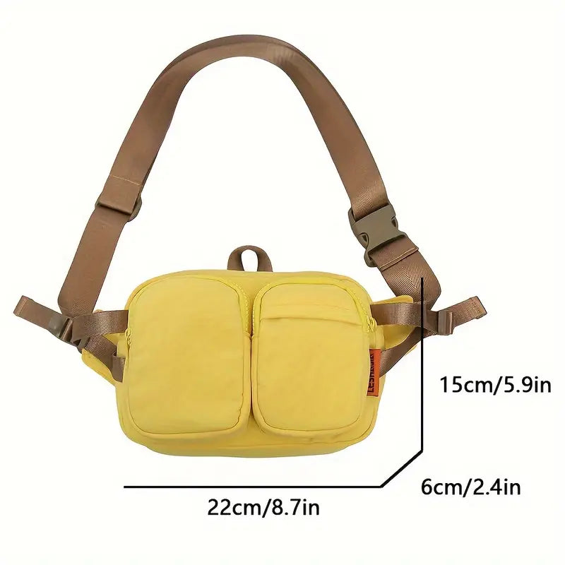 Ruby | Avslappnad vattenavvisande nylon höftväska crossbody