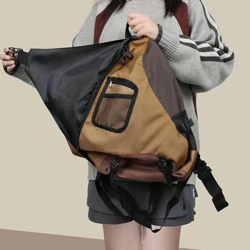 Mason | Vattenresistent nylon crossbody messenger-resa väska