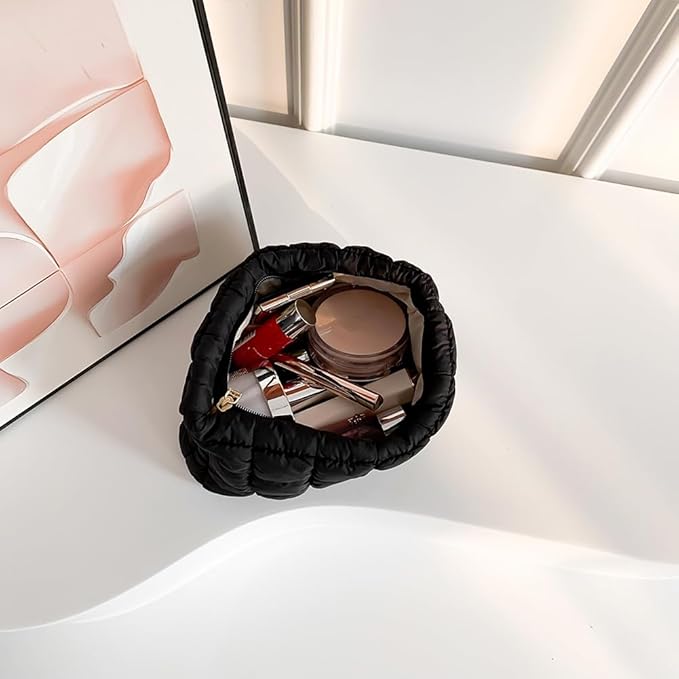 Sophie | Quilted kosmetik-make-up clutch med dragkedja
