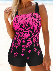 2-teiliger Schwimmkleid mit niedrigen Taillenshorts 2