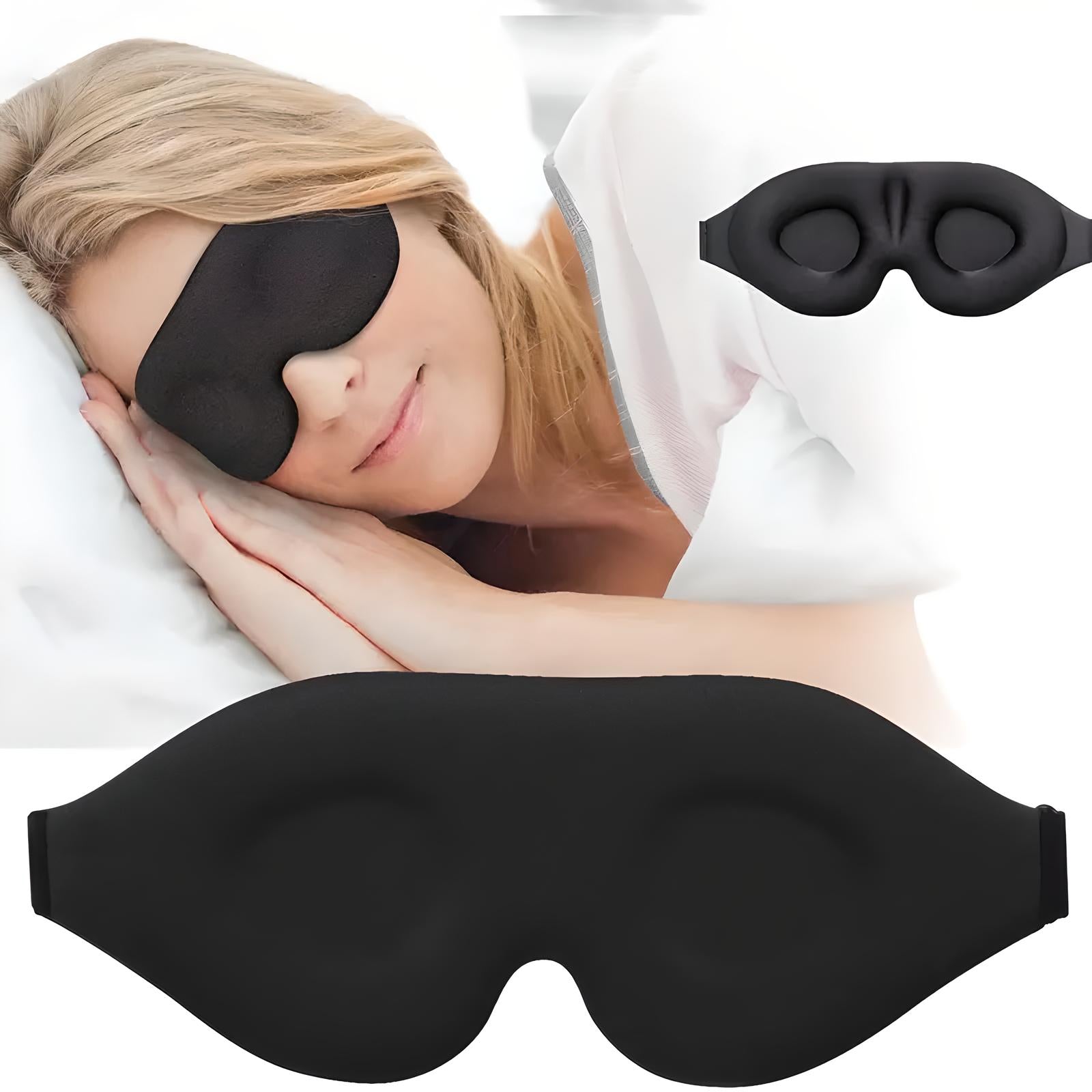 Traumhafte Reise | Luxuriöse Memory-Schaum Schlafmaske für unterwegs