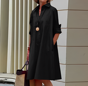 Amara | Minimalistisk Lös Fickblus