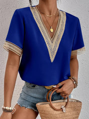 MIRJAM | T-shirt med V-ringning sommar