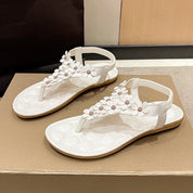 Bella | Eleganta blommiga flip-flops för fritid
