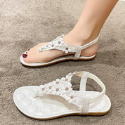 Bella | Eleganta blommiga flip-flops för fritid