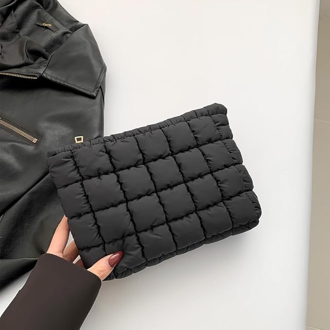 Sophie | Quilted kosmetik-make-up clutch med dragkedja