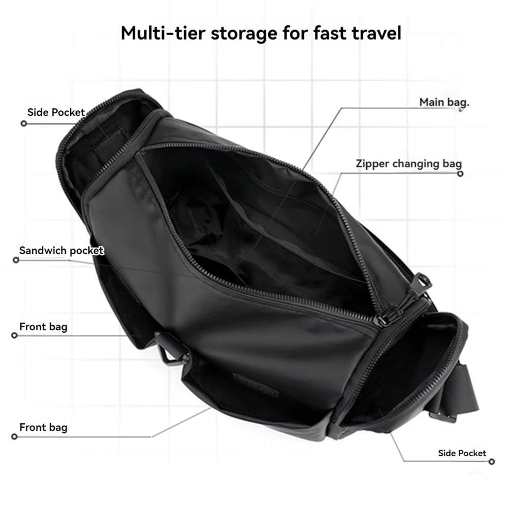 Mason | Herrar Stor Kapacitet Vattentät Crossbody Messenger-väska
