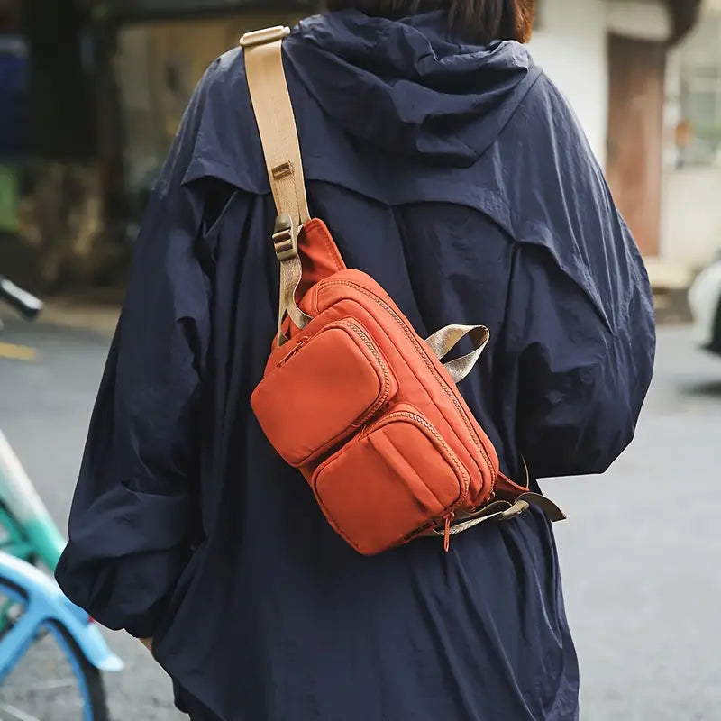 Ruby | Avslappnad vattenavvisande nylon höftväska crossbody