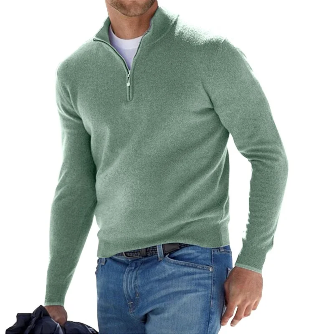 Daniel | Eleganter und raffinierter Herren-Pullover mit Reißverschluss