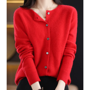 DANIELLE | Dam O-hals Cardigan
