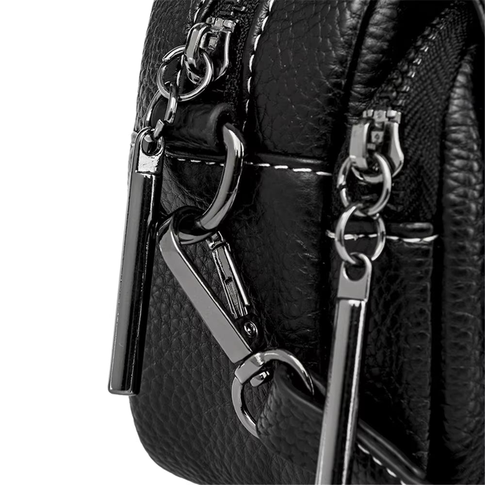 Nova | Croco-mönstrad läder crossbody mini slingväska