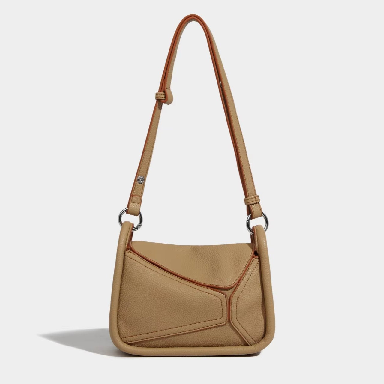 Amara | Geometrisk PU-läder crossbody-slingväska