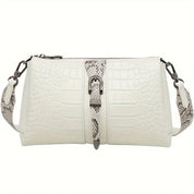 Aurora | Snygg krokodilmönstrad crossbody slingväska