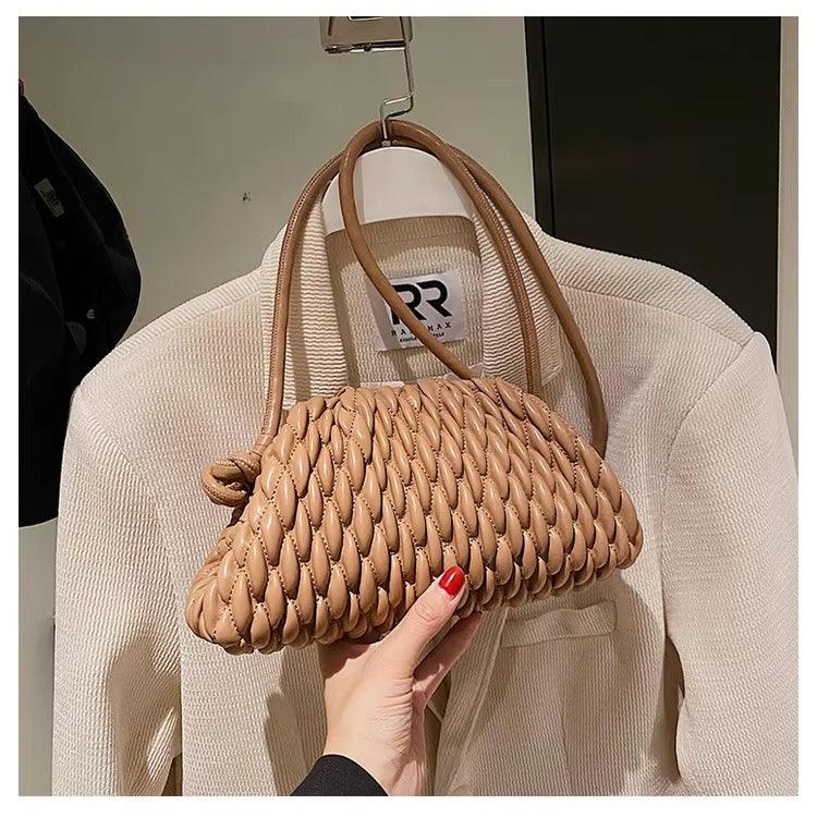 Chloe | Stilren enfärgad mini läder crossbody axelväska