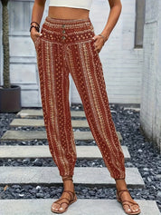 Amelie | Högmidjade byxor – Boho-chic för din garderob
