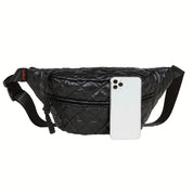 Ethan | Avslappnad quiltad crossbody-bröst- och höftväska