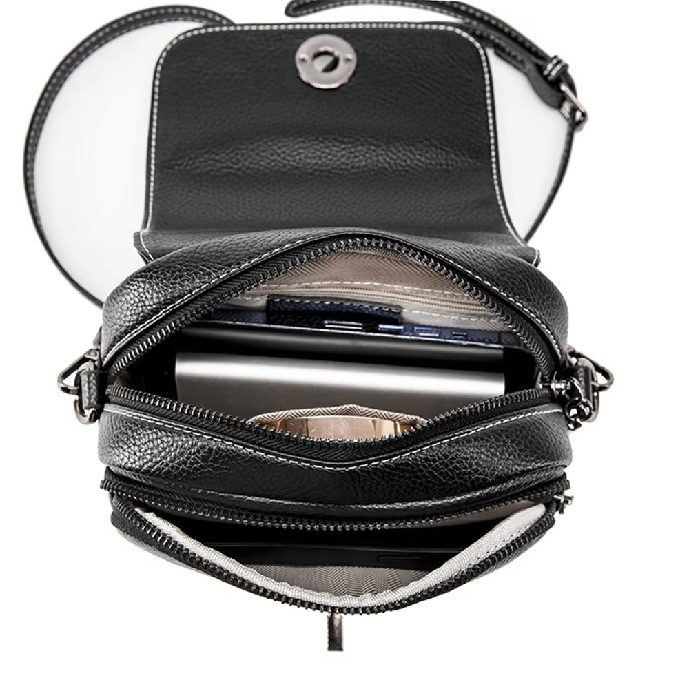Nova | Croco-mönstrad läder crossbody mini slingväska