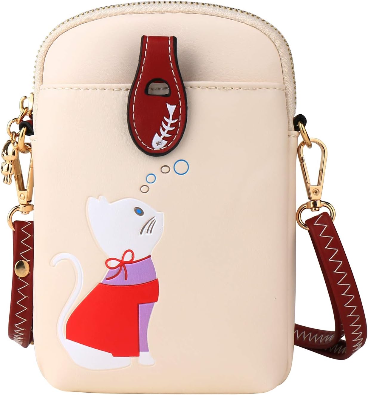 Sophie | Söt crossbody-telefontväska med kattmotiv