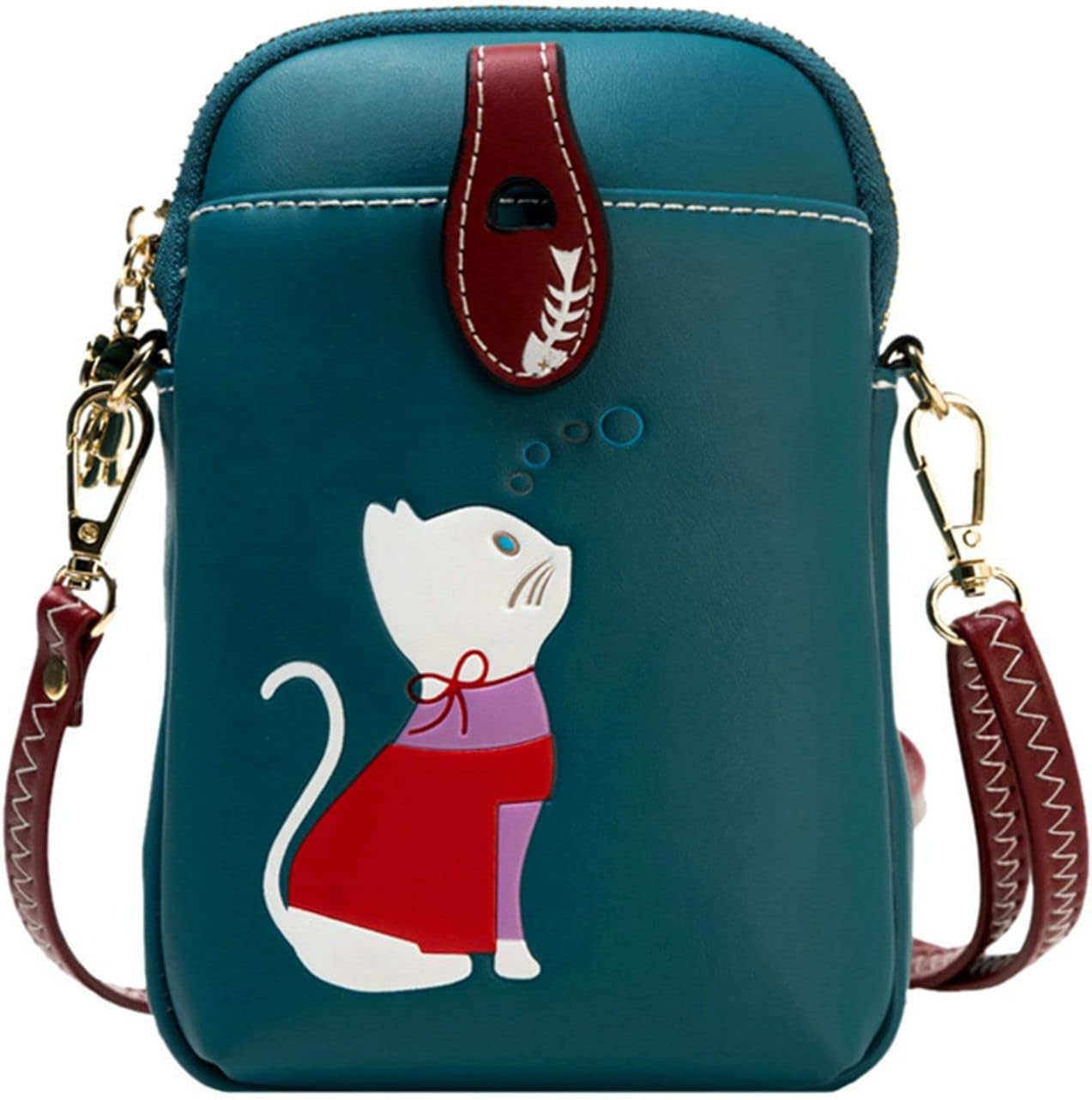 Sophie | Söt crossbody-telefontväska med kattmotiv