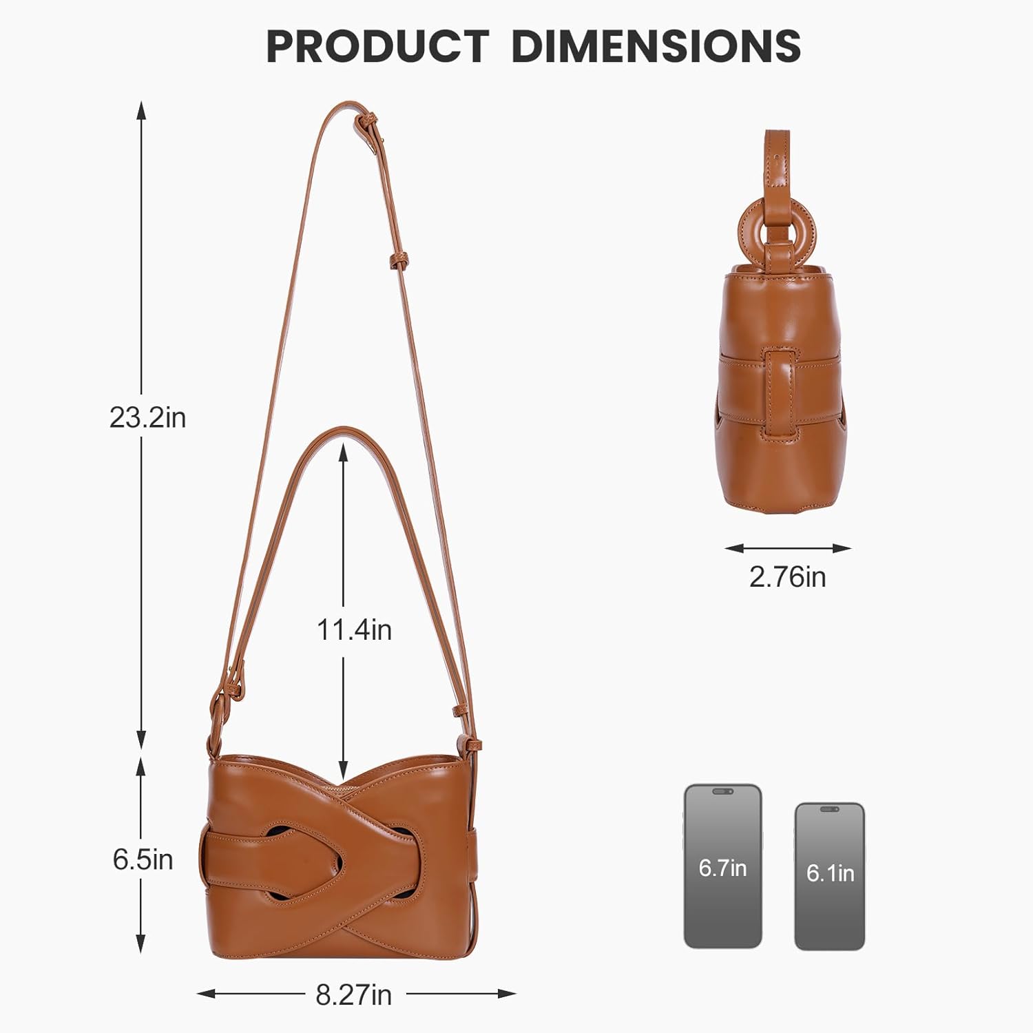 Lana | Vegansk läder crossbody Emmertas