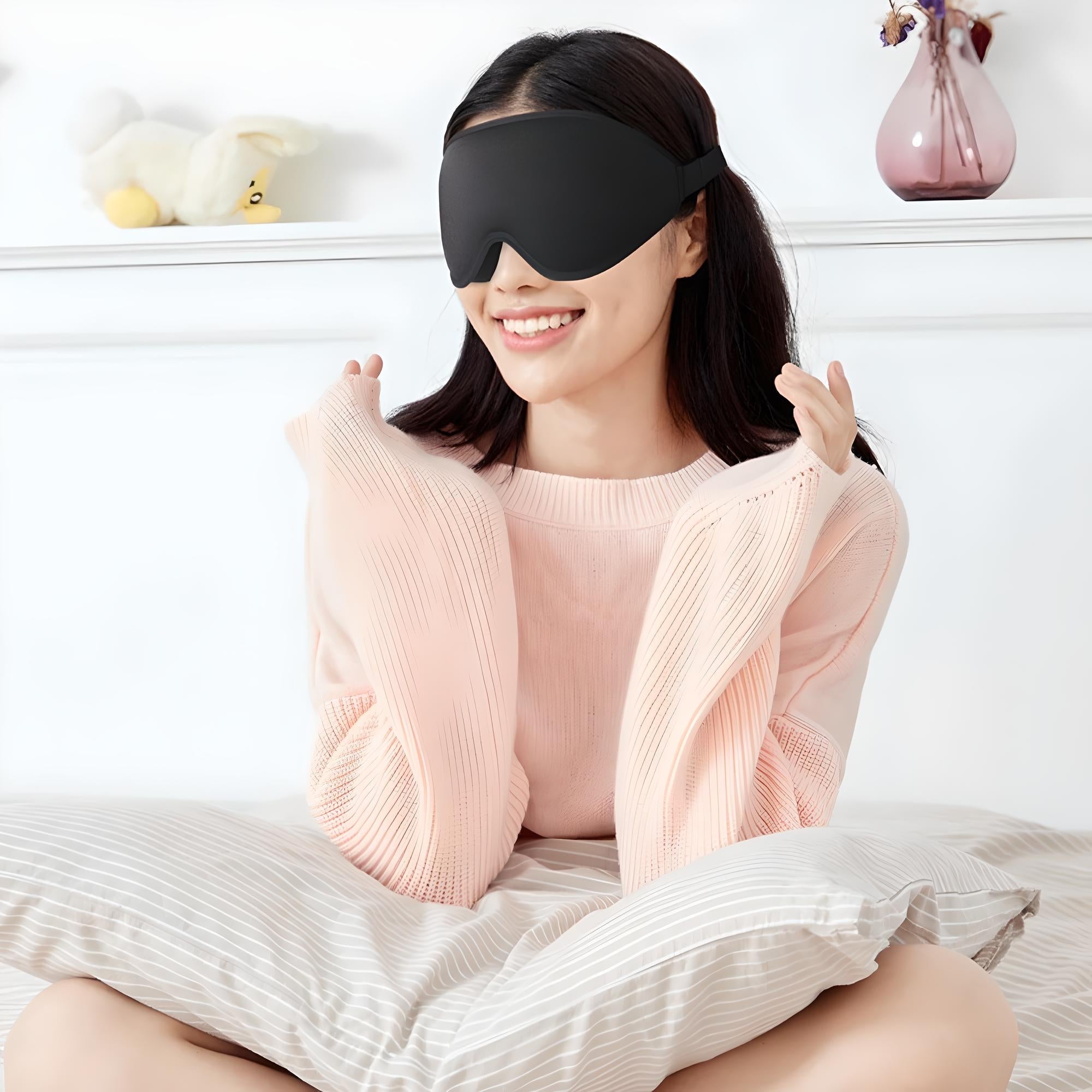 Traumhafte Reise | Luxuriöse Memory-Schaum Schlafmaske für unterwegs