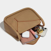 Amara | Geometrisk PU-läder crossbody-slingväska