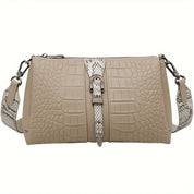 Aurora | Snygg krokodilmönstrad crossbody slingväska