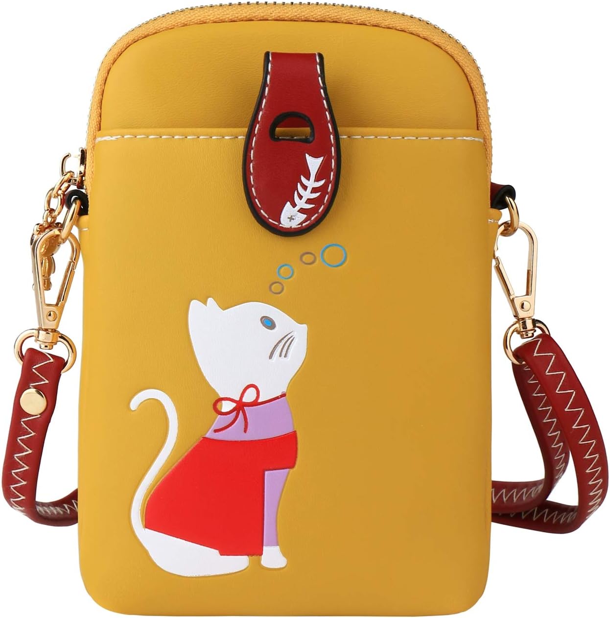 Sophie | Söt crossbody-telefontväska med kattmotiv
