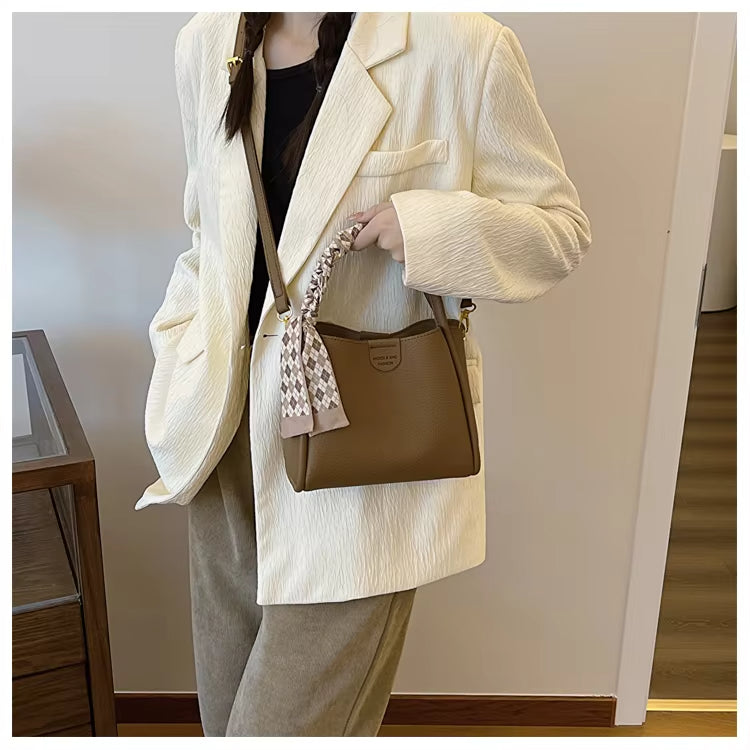 Olivia | Damen Chique Lychee Textur Crossbody Handväska