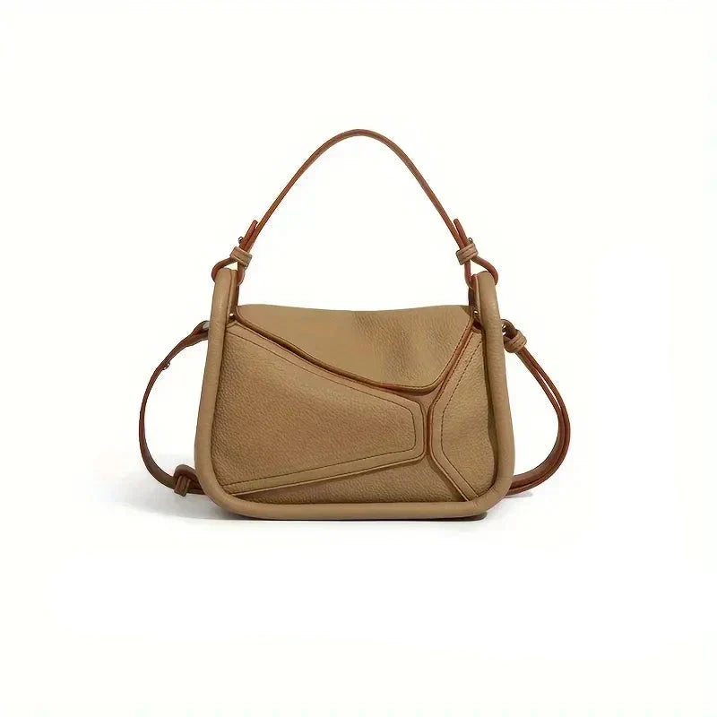 Amara | Geometrisk PU-läder crossbody-slingväska
