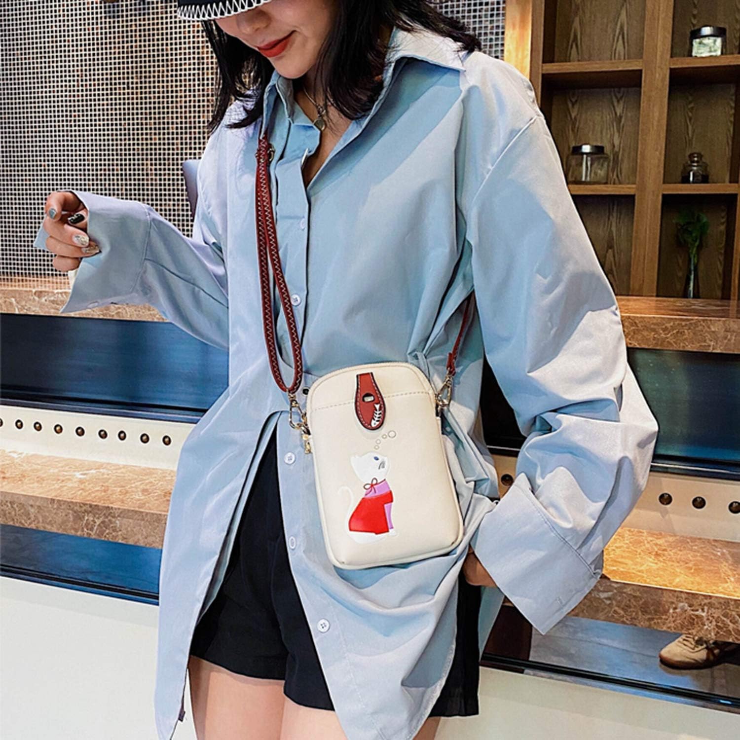 Sophie | Söt crossbody-telefontväska med kattmotiv