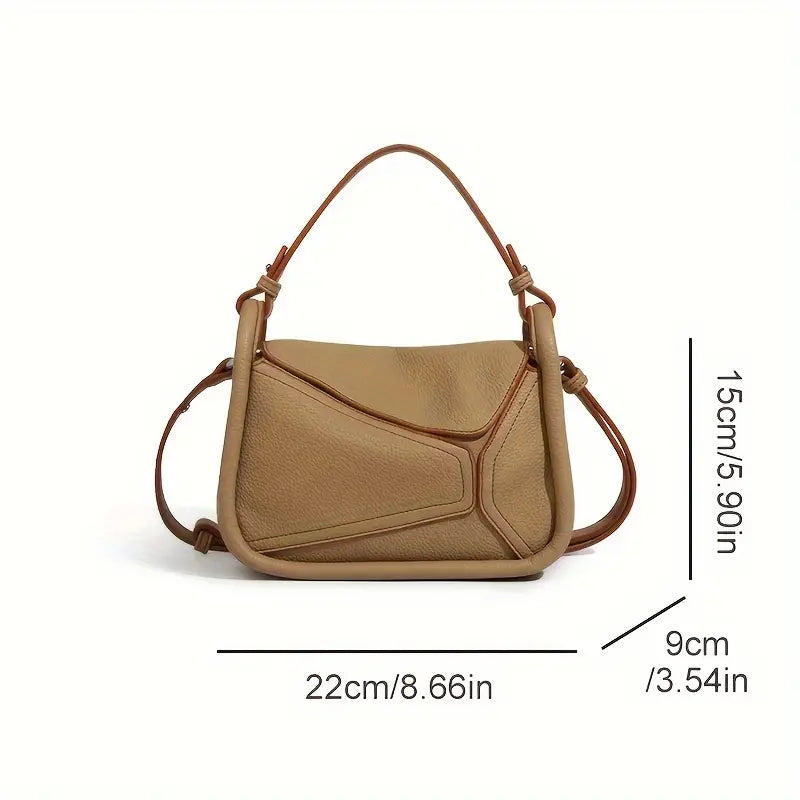Amara | Geometrisk PU-läder crossbody-slingväska