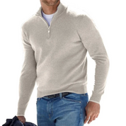Daniel | Eleganter und raffinierter Herren-Pullover mit Reißverschluss