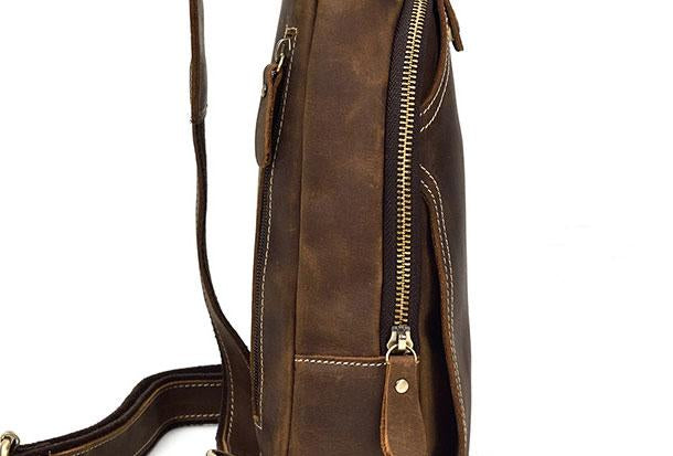 Timo | Luxuriöse Leder Abenteuerschultertasche