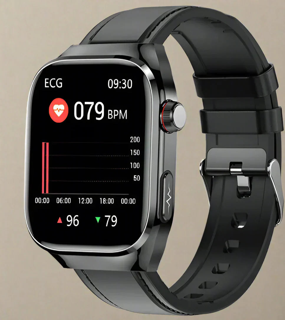 Advanced Health Smartwatch mit EKG, Blutzuckerüberwachung, 2,04-Zoll-AMOLED-Display-wasserdichte Fitness-Tracker 0