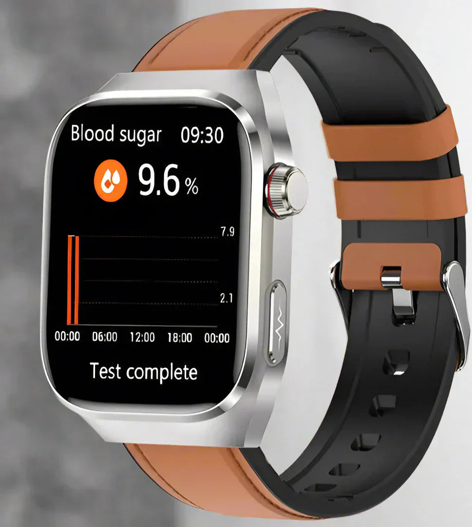 Advanced Health Smartwatch mit EKG, Blutzuckerüberwachung, 2,04-Zoll-AMOLED-Display-wasserdichte Fitness-Tracker 6