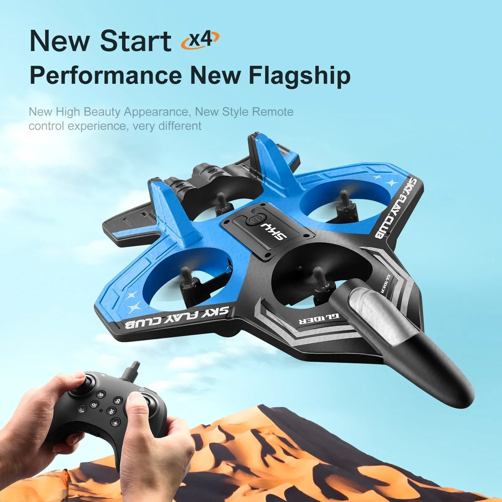 AeroGlide | Dynamisches, leichtes ferngesteuertes Flugzeug mit LED-Beleuchtung 3